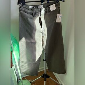 Universal Threads High Rise Sailor Wide Leg Olive Green Pants 14